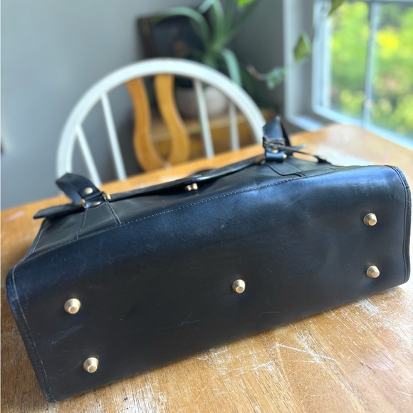 Hartmann Vintage Black Woven Leather Briefcase, Rare, Unisex - Picture 6 of 14